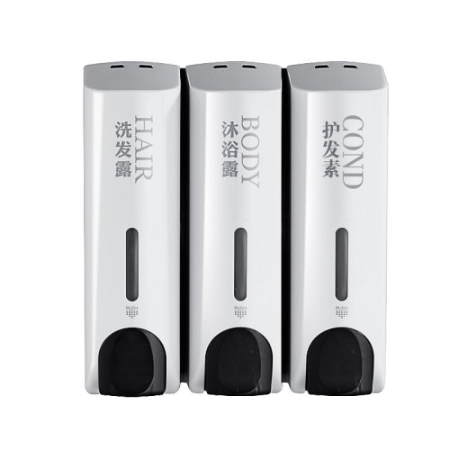 Hot Sale 350ml Wall Mounted Three-Head ABS Manual Soap Dispenser
